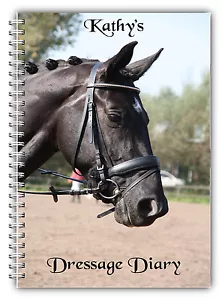 A5 PERSONALISIERTES PFERDE- & REITERDRESSUR WETTBEWERB LOGBUCH TAGEBUCH 50 SEITEN - Bild 1 von 7
