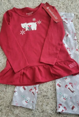 NWT American Girl Playful Polar Bear Pajama Set - girls size XS 6 x-small - Image 1 of 4