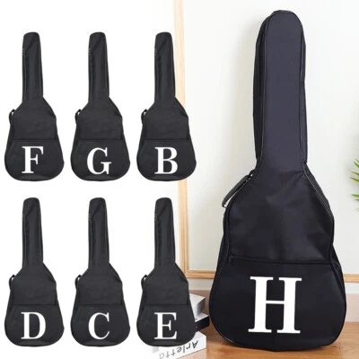 26 Buchstaben Gitarrentasche 31-41 Zoll gepolstert Akustikgitarre Instrument Taschen Koffer
