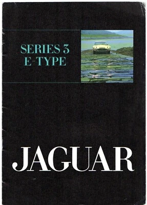 Jaguar E-Type Series 3 V12 1971-75 UK Market Multilingual Brochure Roadster 2+2 — 第 1/2 张图片