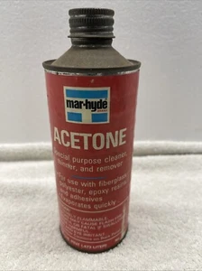 Mar-Hyde Aceton Vintage leere Blechdose - Bild 1 von 6