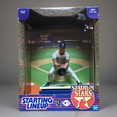 Derek Jeter 1999 Starting lineup Stadium Stars  Hasbro NY Yankees  Baseball NIB - Image 1 of 4