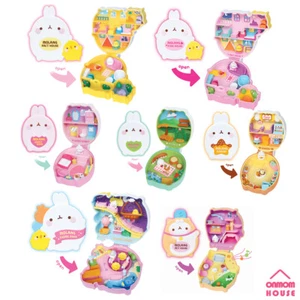 Molang Figure Pact 7 Type Collection Korean Toy - Picture 1 of 55