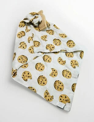 Mud Pie Milk And Cookies Teether and Cuddler Muslin Security Blanket Lovey  - Image 1 of 4
