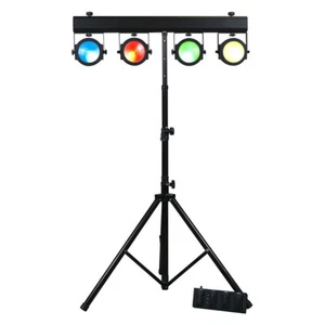 Eliminator Dotz Tpar Sys Plus COB Wash Lights+Foot+Remote Controls+Stand+Bags - Picture 1 of 11