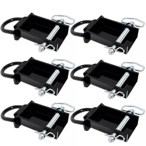 6PK Heavy-Duty 12,000 Lbs Removable D-Ring Stake Pocket For Flatbed/Trailers - Picture 1 of 18