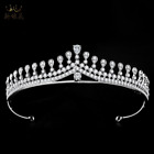 3Cm Tall Clear Cz Crystal Large Wedding Bridal Queen Princess Prom Tiara Crown