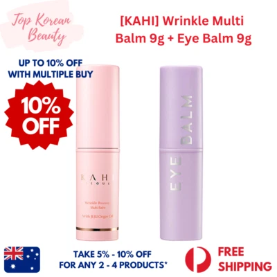 KAHI [1+1] Wrinkle Bounce Multi Balm Stick 9g + Eye Balm Stick 9g (Back order) - image 1 of 4