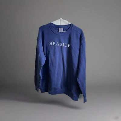 Navy Seaside Florida Sweatshirt Size L Comfort Colors - Image 1 of 3