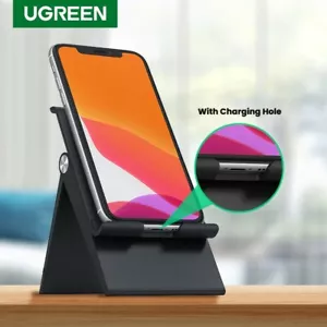UGREEN Universal Desk Stand Holder Adjustable Cradle For iPhone Samsung Phone - Picture 1 of 10