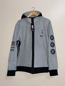 Nike NBA Brooklyn Nets Showtime Basketball Hoodie Men’s Size XL CU0481-063 NEW - Picture 1 of 10