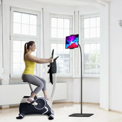 Aluminum Mount Adjust Gooseneck Floor Stand Holder For iPhone iPad Samsung Tab - Image 1 of 4