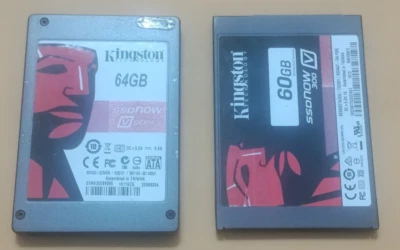 2 Kingston 2.5" SATA Solid State Drives 60GB & 64GB SSD Crystal Disk Tested - Image 1 of 4