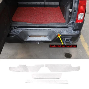 Silver Steel Exterior Rear Bumper Face Protect Plate Trim For Hummer H3 2005-09 - Picture 1 of 9