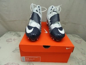 NEW Nike Lunarbeast Pro TD CF Football Cleats 847550-144 White/Navy-Navy 14.5 - Picture 1 of 6