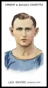 Lambert & Butler - 'Footballers 1930-31' (1930) - L. Davies (Cardiff City) - Picture 1 of 2