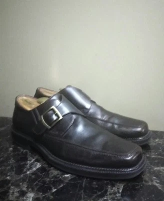 Mocasín de vestir Florsheim Imperial de colección con correa marrón con hebilla talla 9 1/2 D Foto 1 de 4