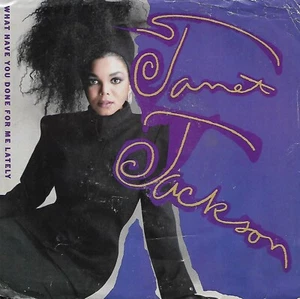 Janet Jackson, RECORD SLEEVE ONLY,What Have You Done For Me/He Doesn't  45 Good - Picture 1 of 2