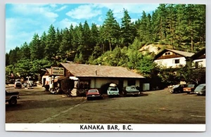 1970er Kanaka Bar ~ Trans-Canada Highway Lytton British Columbia ~ Vintage Postkarte - Bild 1 von 2