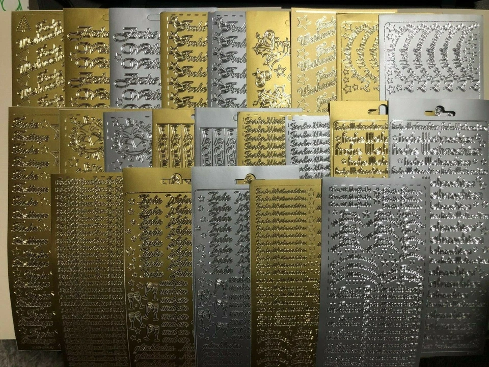 Konturensticker - Sticker für Kartengestaltung "Frohe Weihnachten" - Bild 1 von 1