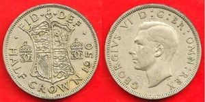 ROYAUME UNI . HALF CROWN 1950 - Picture 1 of 1