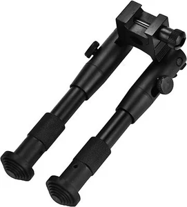 6 Inch Adjustable Bipod Foldable Hunting Rifle Bipod for 20mm Picatinny Rail - Picture 1 of 14