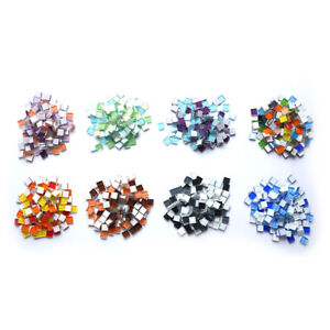 100g/lot Crystal Glass Mosaic Tile Handmade Creative Material For Kids DIY^  NIN