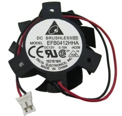 ASUS EFB0412HHA -AC09 EFB0412HHA-BP33 2-pin graphics card cooling fan - Image 1 of 2
