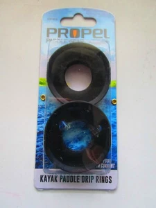 KAYAK PADDLE DRIP RINGS (2) SHORELINE MARINE FITS MOST PADDLE TYPES NEW & SEALED - Picture 1 of 3