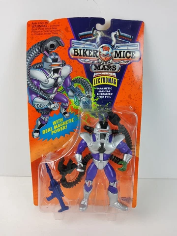 1993 Biker Mice from Mars Lectromag Action Figure Galoob Toy Vintage RARE NEW Cover