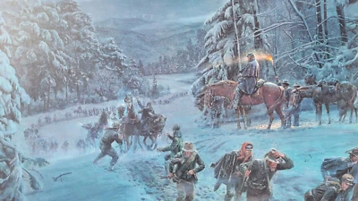The Winds of Winter Romney Campaign  Civil War Limited Ed. print   Mort Kunstler - Image 1 of 4