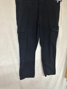 Wrangler Mens Cargo Pants Size 44x30 Straight Leg BLACK - Picture 1 of 15