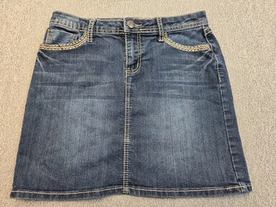 Earl Jeans Women’s Denim Skirt Size 6 Blue Casual Classic Jean Skirt - Image 1 of 4