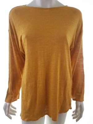 💚 GEORGES RECH Tunique Blouse pour Femmes Une couleur Orange 44 Manches 💚 - Photo 1/4