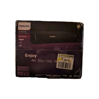 Philips BDP5502 4K UHD Blu-Ray DVD Player with HDMI BRAND NEW! READ DESCRIPTION  - Image 1 of 4