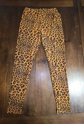 LuLaRoe One Size Leggings Cheetah Print Tan And Black - Image 1 of 4