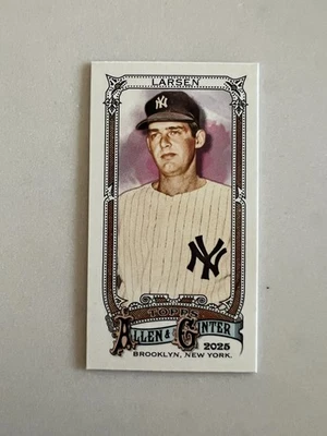 2025 Topps Allen & Ginter #343 Don Larsen High # SP Mini - 纽约洋基队 — 第 1/2 张图片