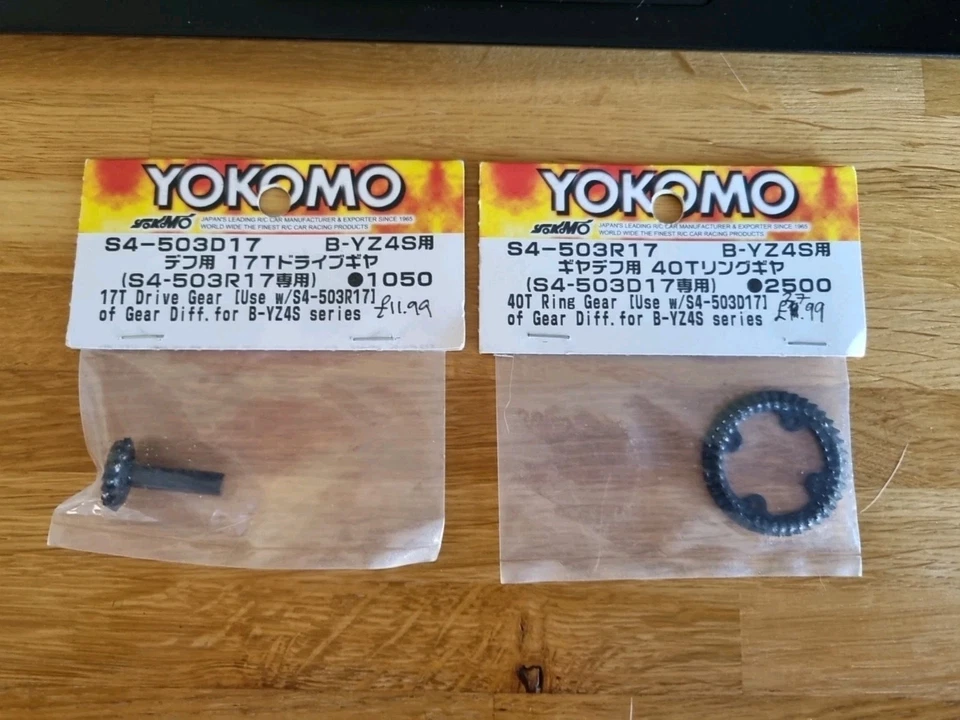 Yokomo S4-503D17 And S4-503R17 SF, SF2, MO1.0 MO2.0 Optional Gearing Parts - Image 1 of 1