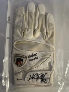 KYLE RUDOLPH VIKINGS GAME USED GLOVE 2013 PRO-BOWL MVP SIGNED AUTOGRAMM 16X20 - Bild 1 von 5