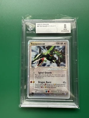 2003 Pokemon Ex Rayquaza Ex-Holo Dragon #97 BGS 8 NM-MT [Fresh Grade] - Image 1 of 3