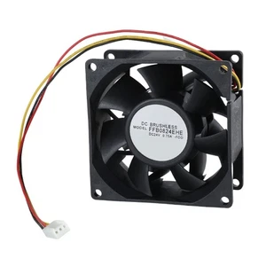 Cooling Fan FFB0824EHE 80x80mm Quiet Operate With Temperature Alert Function - Photo 1/8