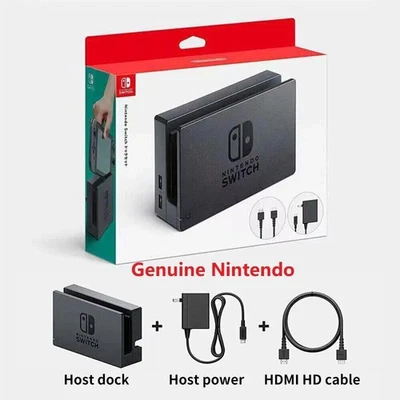 Genuine Nintendo Switch Power Adapter, HDMI Cable, TV Dock Station Variation Set - Image 1 of 4