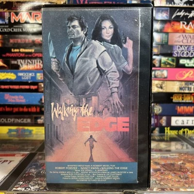 Walking the Edge 1985 VHS Tested Cut-Box Rental Robert Forster Lightning Video - Image 1 of 4