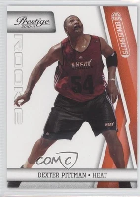 2010-11 Prestige Rookie Bonus Shots Orange /499 Dexter Pittman #182 Rookie RC - Image 1 of 2