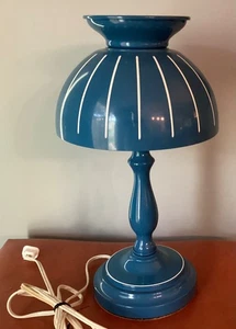 Toleware tragbare Lampe mittelblau ~ funktioniert super - Bild 1 von 8