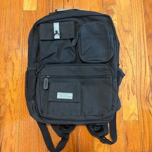 Mochila para portátil Bella Russo 17" de lona negra correas cómodas nunca usada - Imagen 1 de 7