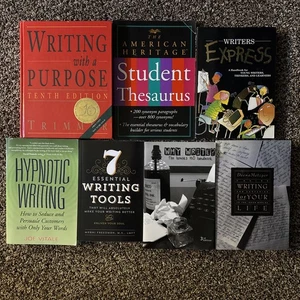 Lot Of 7 Books on Writing, Hypnotic Writing, Tools On Writing, Thesaurus & More - Imagen 1 de 11