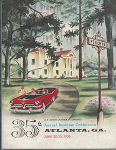 c.1955 Souvenir Program US JCC Conference Atlanta GA Business ADs President Ike - Bild 1 von 3