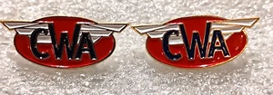 2 Vintage CWA Communications Workers of America Gewerkschaftsmitglied Anstecknadel Hutnadel neu neu aus altem Lagerbestand - Bild 1 von 4