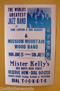LA BANDA DE JAZZ MÁS GRANDE DEL MUNDO - PÓSTER DE CONCIERTO RARO - Mister Kelly's Chicago - Imagen 1 de 1